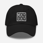 mayday dad hat white logo