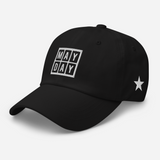 mayday dad hat white logo