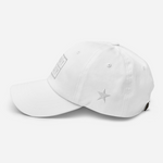 mayday dad hat white logo