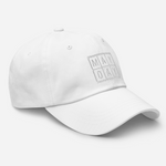 mayday dad hat white logo