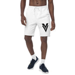 Double V fleece shorts